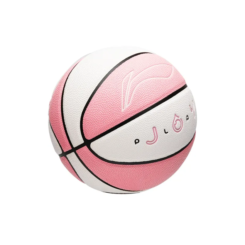 LiNing PU Basketball Pink/White Size 6 Training Unisex-2