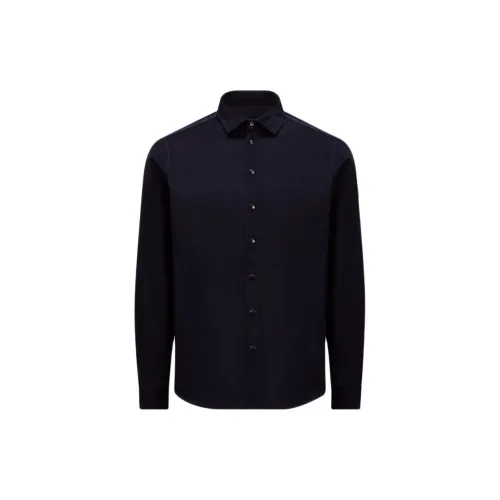 Moncler Shirts Men Midnight Blue