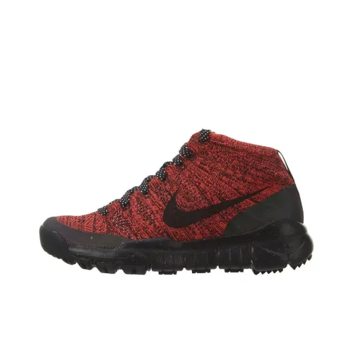 Nike Flyknit Trnr Chukka Fsb Bright Crimson Black Sequoia Women's