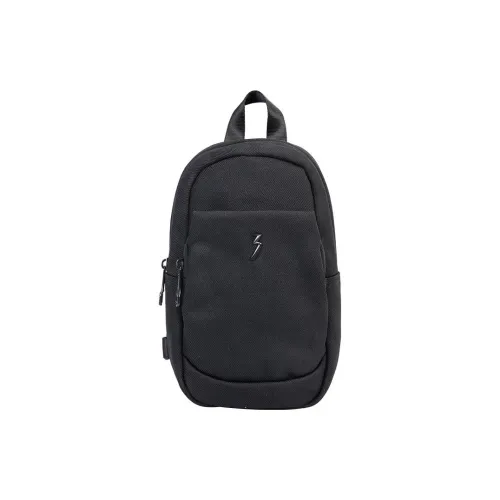 361° Fabric Crossbody Bag Shoulder Bag Sling Bag Regular Unisex Black