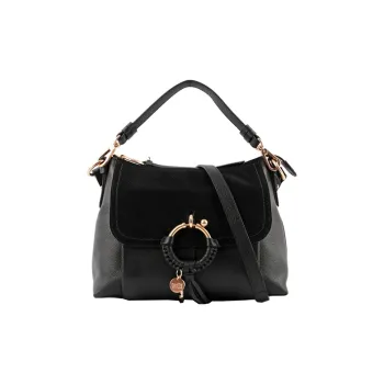 See By Chloe Suede Leather Handbag Women's Black