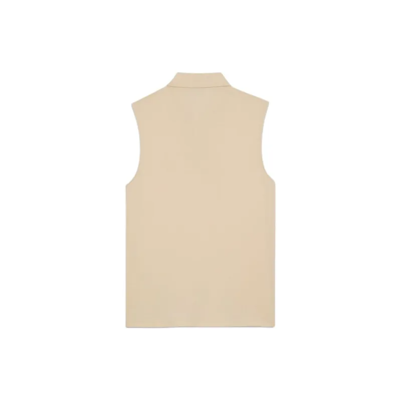 SAINT LAURENT Cassandre Sleeveless Polo Shirt-1