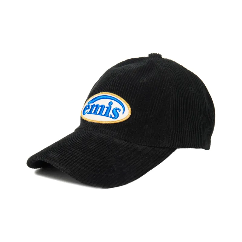 Emis Corduroy, Cotton Baseball Caps Unisex Black-1