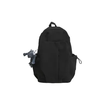 Deli Bear Nylon Backpack Regular Unisex Black/Red/White/Gray