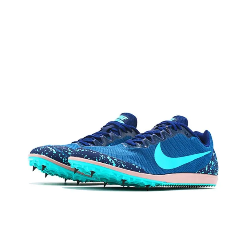 Nike Zoom Rival D 10 Slip-Resistant Low-Top Running Shoes Men's Blue-1