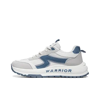 Warrior Lightweight And Breathable Low Top Casual Shoes Men's Beige Blue