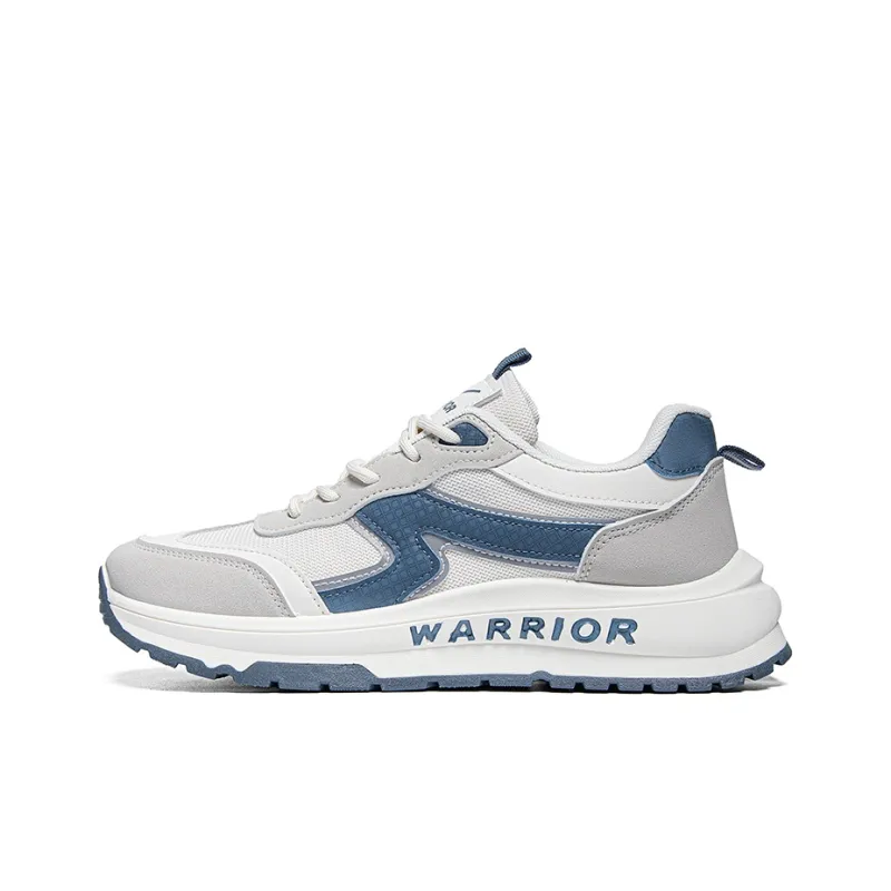 Warrior Lightweight And Breathable Low Top Casual Shoes Men's Beige Blue-0