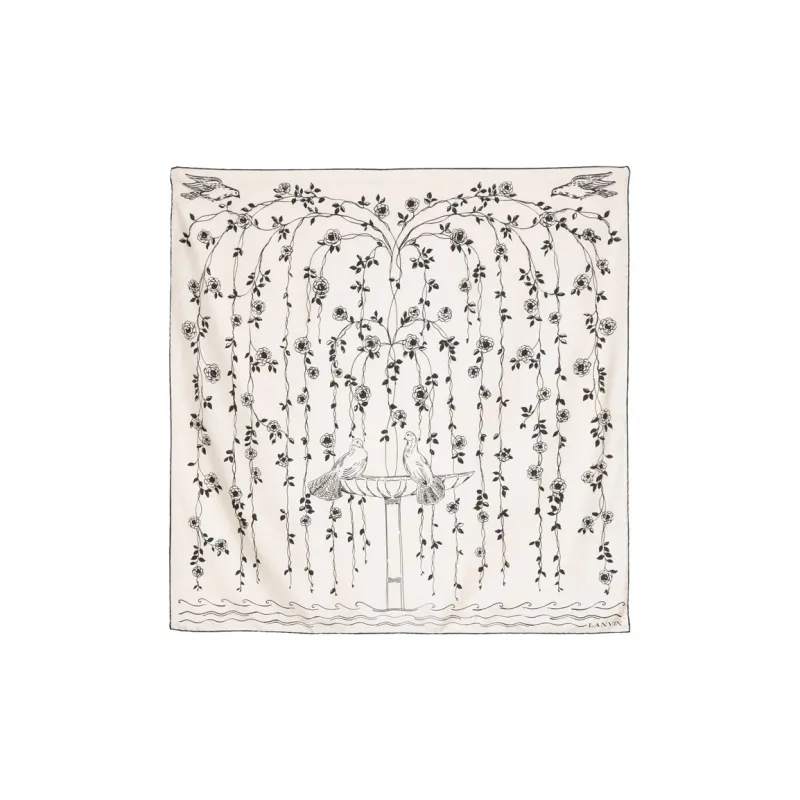 Lanvin Printed Silk Scarf-0