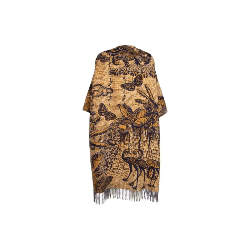 DIOR Tropicalia Toile De Jouy Opera Fringed Hem Coat-1