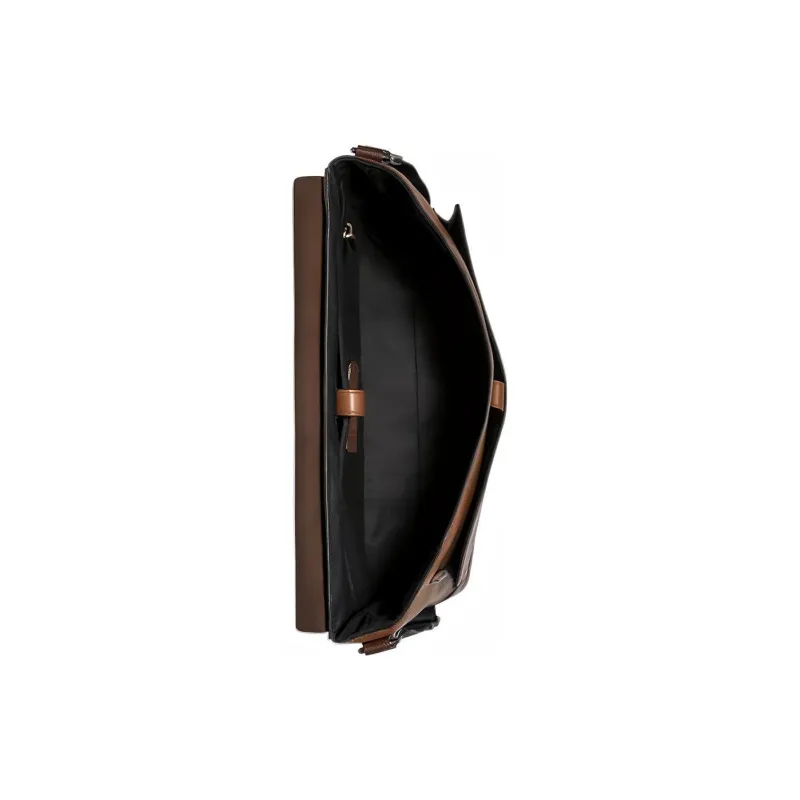COACH Hudson Leather Messenger Bag, Briefcase, Shoulder Bag, Crossbody Bag Tubas Men's Brown Multicolor-4