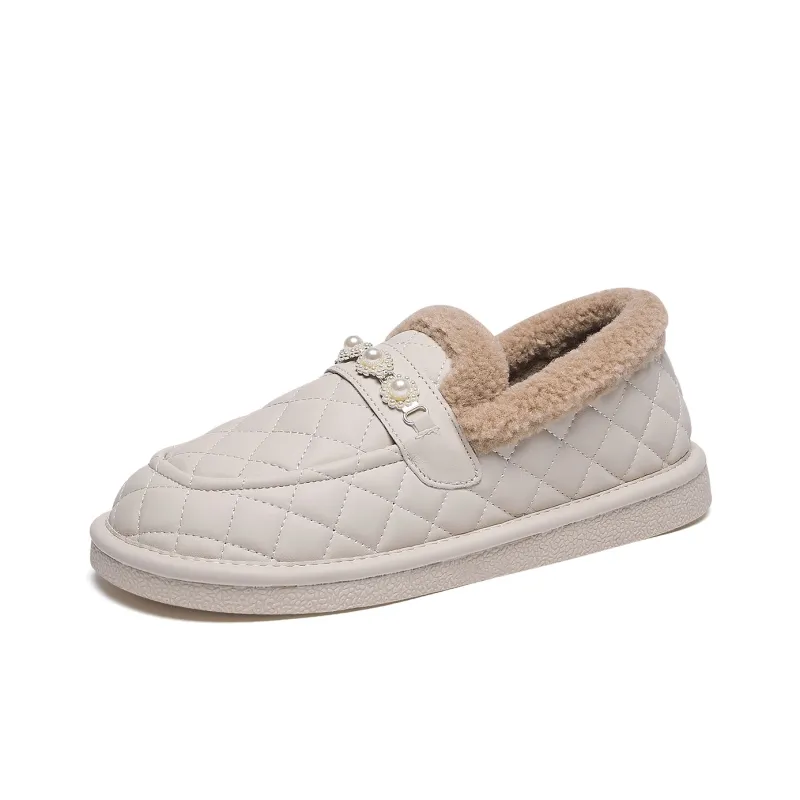 WARRIOR Loafers Women's Beige, Black-1