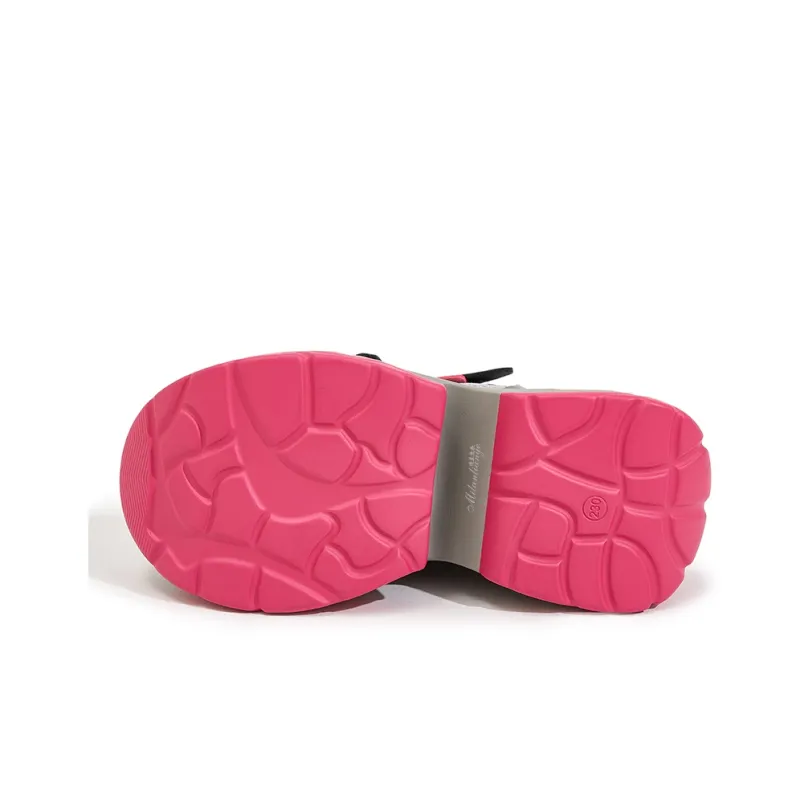 Milan Love Song Cushioning Height Increasing Wear-Resistant Slip-Resistant Low-Top Chunky Sneakers 8cm Women's-1