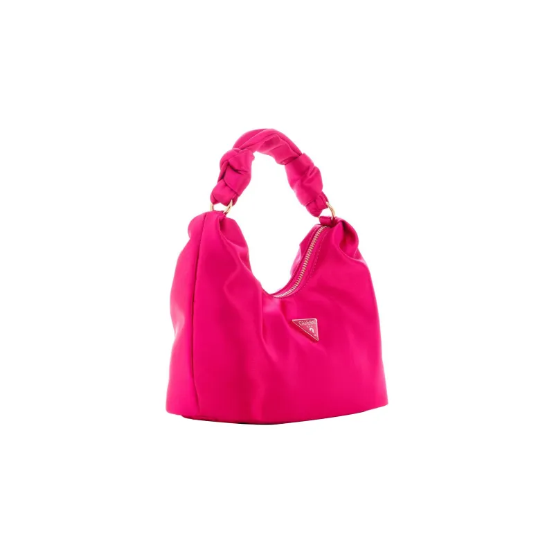 GUESS Satin Cloud Bag Shoulder Bag Handbag Women's Light Purple With Light Purple Accents-1
