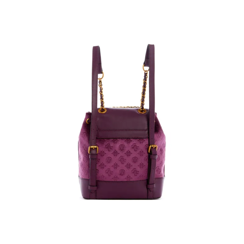 GUESS Artificial Leather Backpack Women's Purple-2