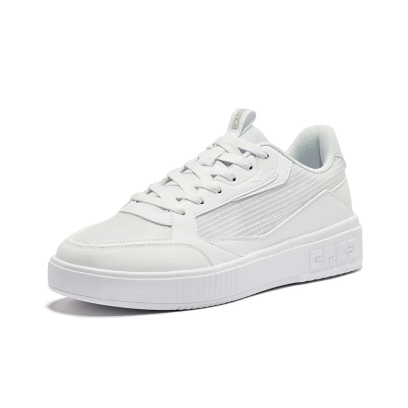Erke Semi Summer 2.0 Slip Resistant Cushioning Low Top Skateboard Shoes Men's White-2