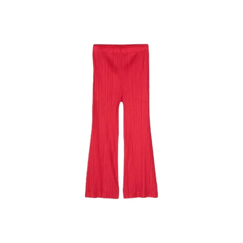 PLEATS PLEASE ISSEY MIYAKE Casual Pants Women's Red