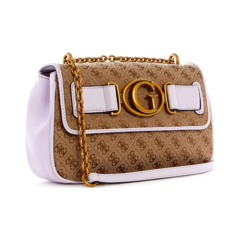 GUESS Artificial Leather Shoulder Bag Crossbody Bag Women's Purple-1