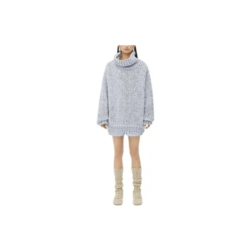 Bottega Veneta Long-Sleeved Dresses Women's Gray