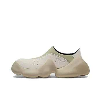 SANKUANZ Bumpy Cushioning Wear-Resistant Low-Top Chunky Sneakers Unisex Beige Gray