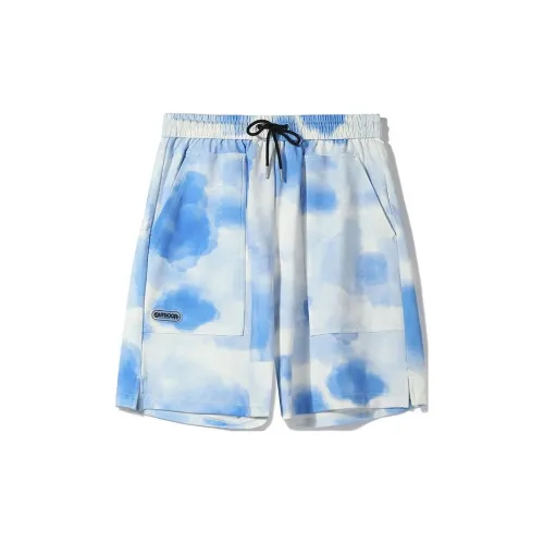 OUTDOOR PRODUCTS Casual Shorts Men Blue Watercolor