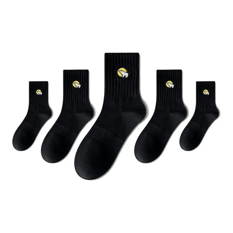 LUOLIAN Mid Calf Socks Unisex 5 Pack-6