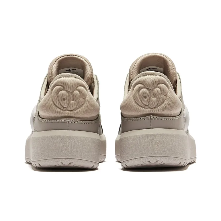 Erke Cream Puff 1.0 Anti Slip Wear Resistant Low Top Skateboard Shoes Women's Umber-3