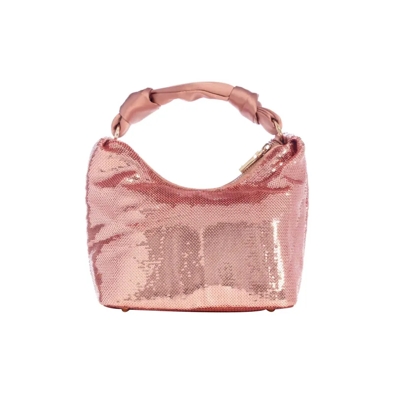 GUESS Sequins Shoulder Bag Crossbody Bag Handbag Women's Metal Pink-2