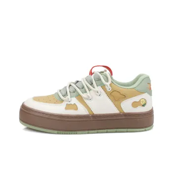 B10CROWN Cushioning Wear-Resistant Low-Top Skateboard Shoes Women's Latte