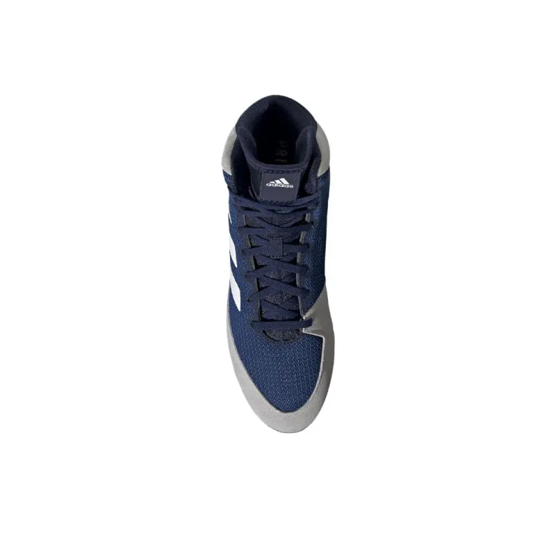 Adidas Mat Wizard 5 Cushioning Wear-Resistant High-Top Training Shoes Men's Blue-2
