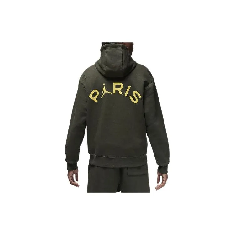 Jordan Paris Saint-Germain Sweatshirt Men's Olive Green-1