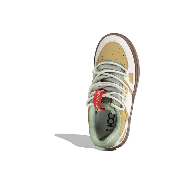 B10CROWN Cushioning Wear Resistant Low Top Skateboard Shoes Women's Latte-4