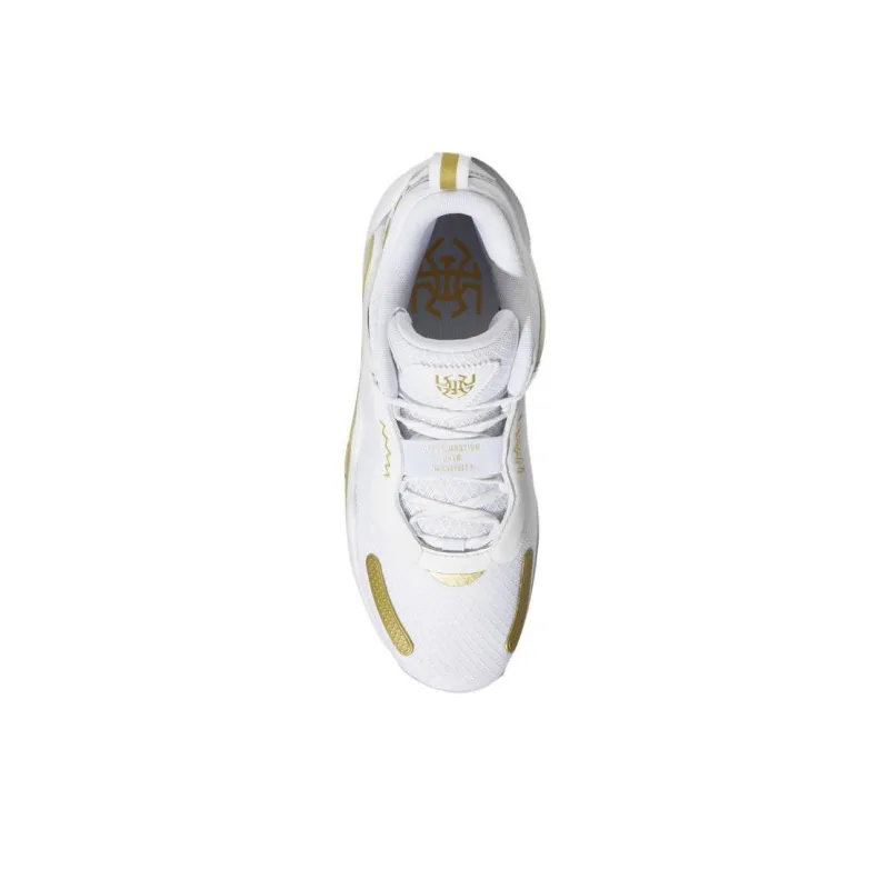 Adidas D.O.N. Issue #3 Cushioning Wear Resistant Low Top Basketball Shoes Men's White Gold-3