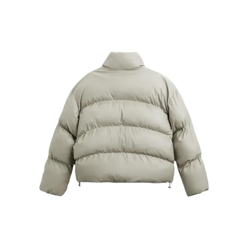 ZARA Puffer Jacket Unisex Beige-1