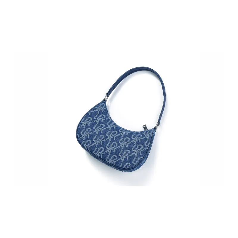 Guuka Fabric Handbag Unisex Denim Blue-3