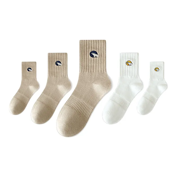 LUOLIAN Mid Calf Socks Unisex 5 Pack-4