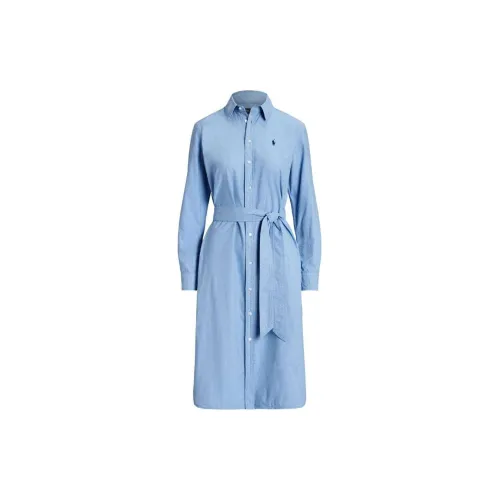 Polo Ralph Lauren Long-Sleeved Dresses Women's Light Blue