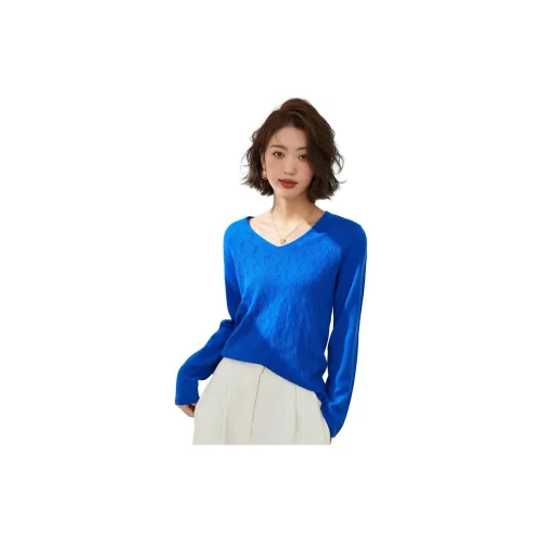 Vidolas Sweaters Women's Vibrant Sapphire Blue