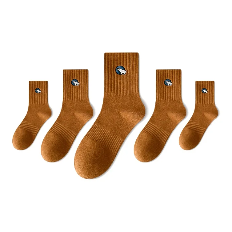 LUOLIAN Mid Calf Socks Unisex 5 Pack-7