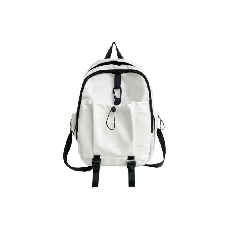 Deli Bear Nylon Backpack Regular Women's White/Pink/Black/Green-0