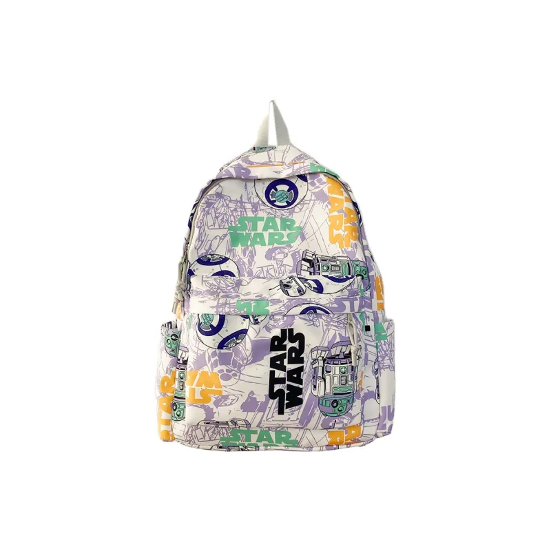 KAKAXI Nylon Backpack Unisex Black/Blue & White/Orange & White-12