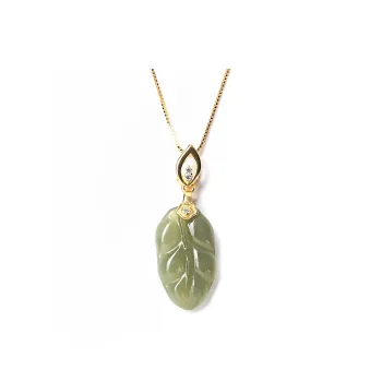 Abby's Wonderland Hetian Jade Pendants Unisex Green Jade