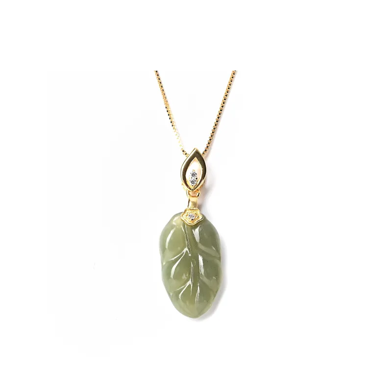 Abby's Wonderland Hetian Jade Pendants Unisex Green Jade-0