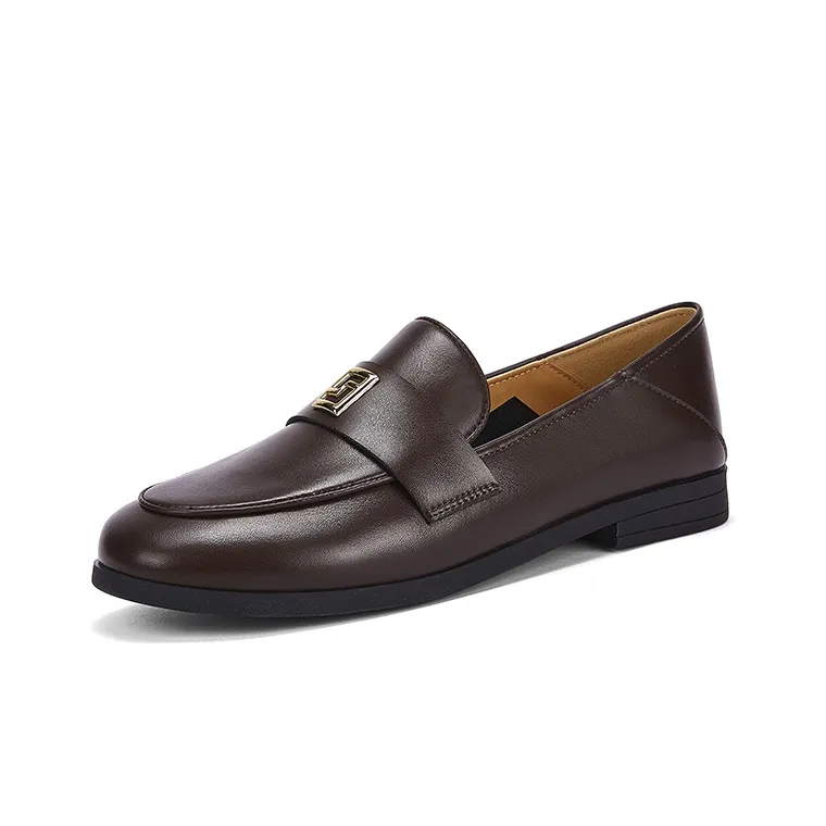 DAPHNE Loafers Women's Black/Brown-6