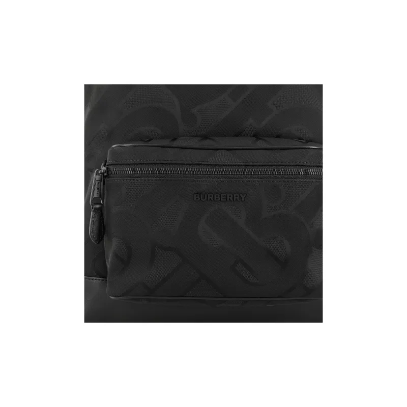 Burberry Leather Backpack Men's Black-5