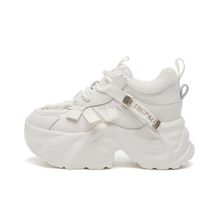 LINGPAO Lightweight Height Increasing Low-Top Chunky Sneakers Women's-6