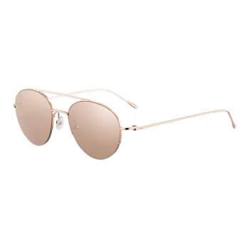 CARTIER Aviator Sunglasses Unisex Rose Gold