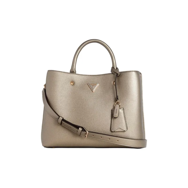 GUESS Litchi Grain Artificial Leather Shoulder Bag Crossbody Bag Handbag Women's Tin Alloy-0