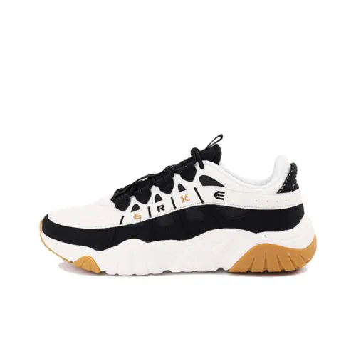 Erke Tennis Shoes Men Low-Top White/Black