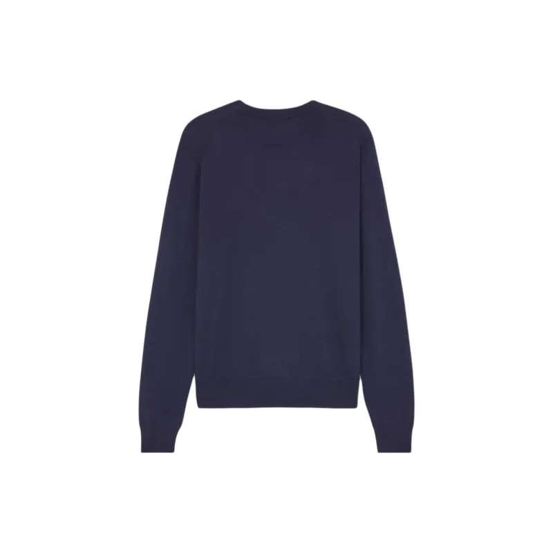 Maison Kitsune Bold Fox Head Patch Knitted Jumper-1