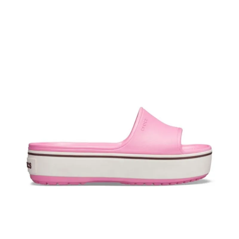 Crocs Crocband Platform Slide Thick Sole Pink Slippers-1